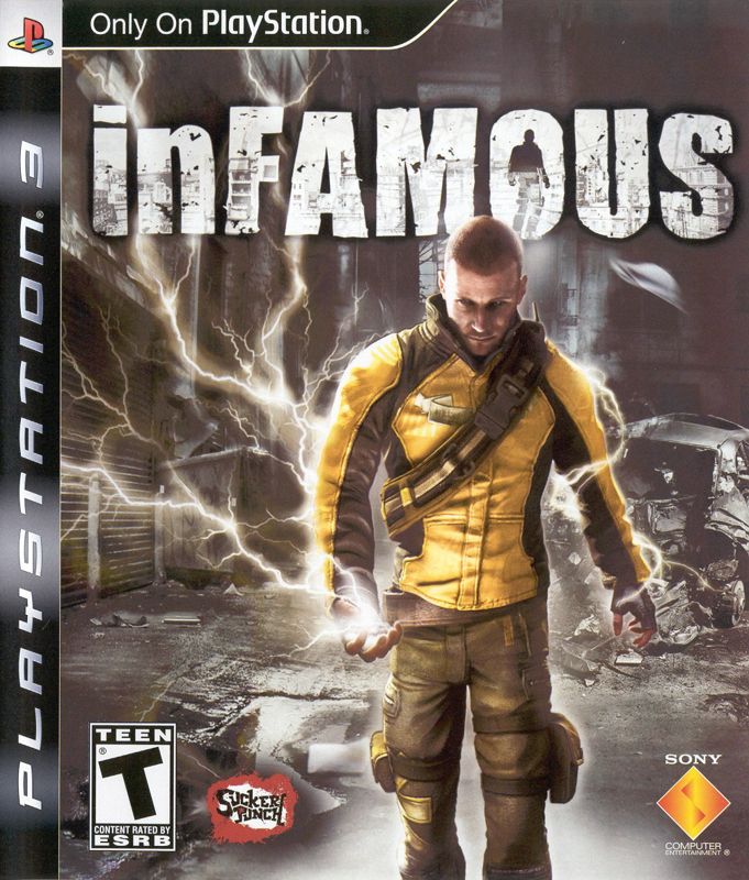 Infamous box art for Playstation 3